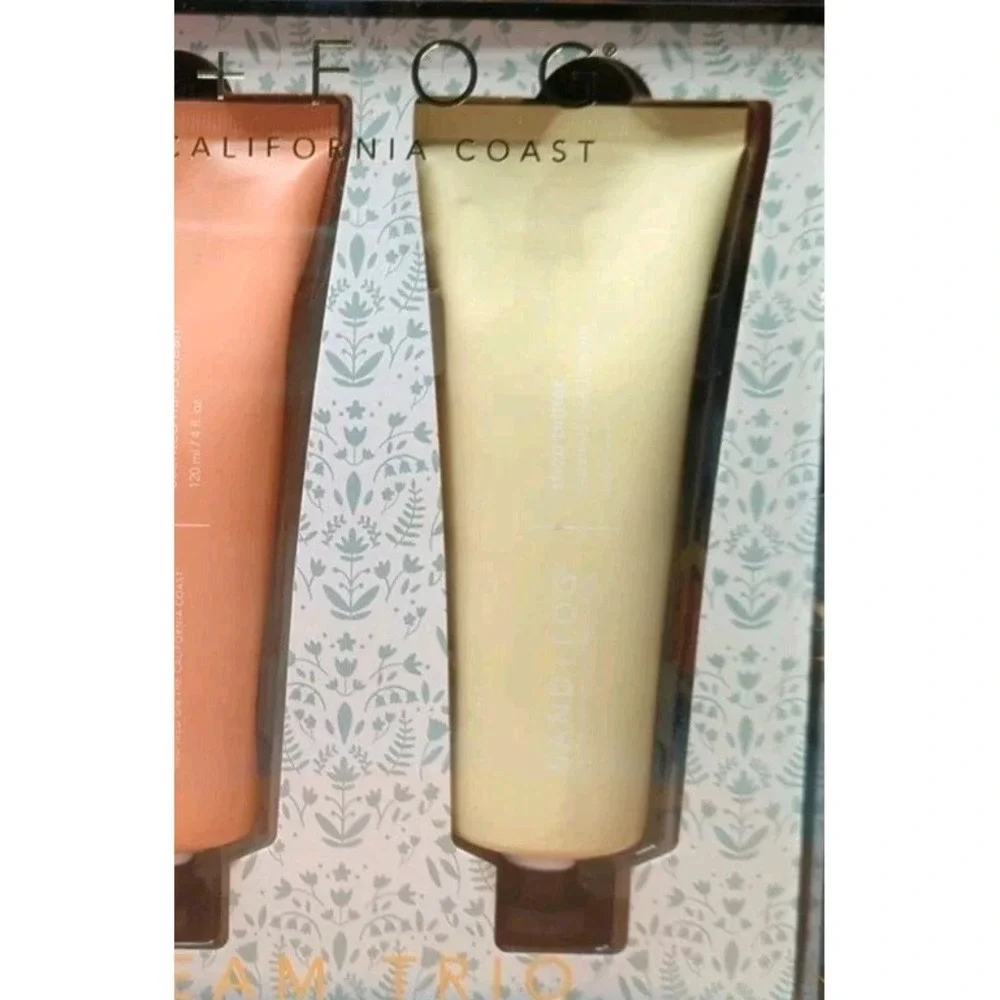 Sand + Fog Hand Cream Set: Shea Butter, Rose, California Beach House Exp 6/27